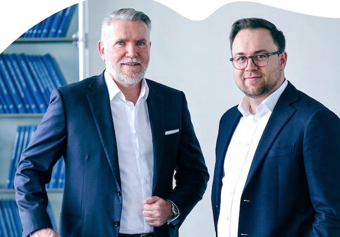 Das Führungsduo der NEON EQUITY AG: Gründer und CEO Thomas Olek (56, links) aus Frankfurt und Ole Nixdorf (32, rechts) aus Essen © NEON EQUITY AG