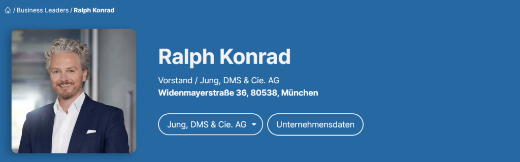 Ralph Konrad - Jung, DMS & Cie. (Business-Leaders)