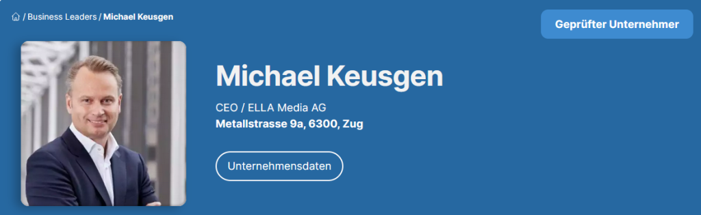 Michael Keusgen - ELLA Media (Business-Leaders)