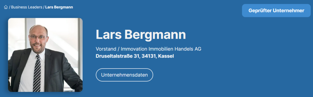 Lars Bergmann - Immovation AG (Business Leaders)