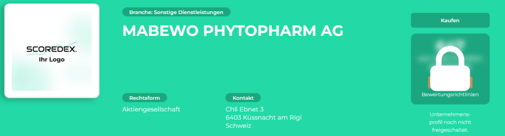 MABEWO Phytopharm AG - Scoredex Bewertung